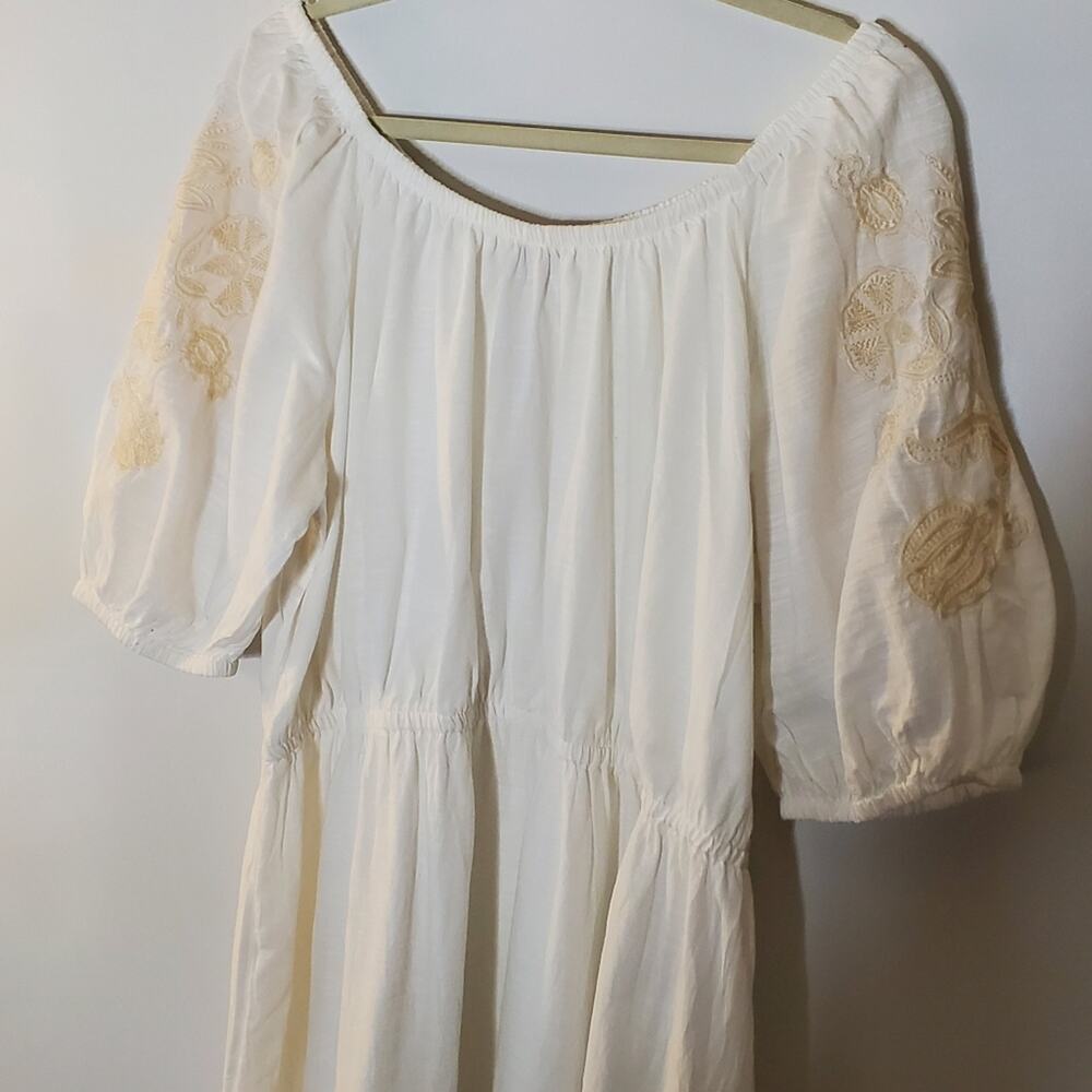 Knox Rose Off the shoulder white tiered midi dress Size XL Great condition - Picture 6 of 15